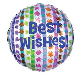 17&quot;PKG BEST WISHES BALLOON
