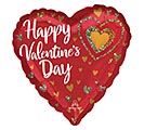 4&quot;INFLATED HVD GLITTER HEARTS