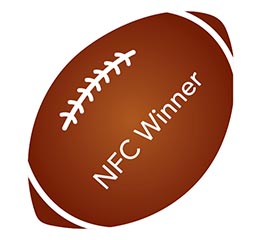 SPO 17" NFL NFC WINNER HOLDER