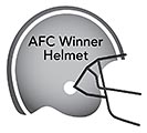 Customers also bought NFL 21&quot; HELMET AFC WINNER product image 