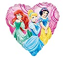 9&quot;INFLATED DISNEY PRINCESS HEART BALLOON