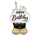Related Product Image for 52&quot; PKG AIRLOONZ SATIN BSG BIRTHDAY WISH 