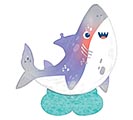Customers also bought 54&quot; PKG AIRLOONZ SHARK PARTY product image 