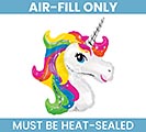 14&quot;FLAT UNICORN MUST FILL WITH AIR ONLY