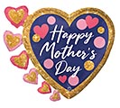 24&quot;PKG MOTHER&#39;S DAY NAVY PINK  GLITTER
