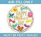 9&quot;FLAT MOTHER&#39;S DAY GOLD TRIM