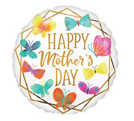 9&quot;INFLATED MOTHER&#39;S DAY GOLD TRIM