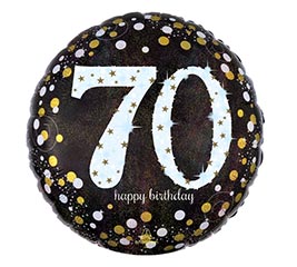 18&quot;PKG HBD 70 SPARKLING BIRTHDAY