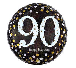 18&quot;PKG HBD 90 SPARKLING BIRTHDAY