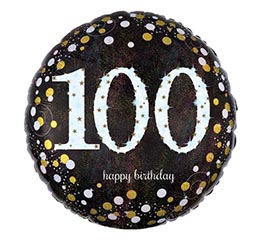 18&quot;PKG HBD 100 SPARKLING BIRTHDAY