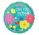 4&quot;INFLATED LOVE YOU MOM PRETTY FLOWERS