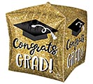 15&quot; PKG GRAD CUBEZ SPARKLE CONGRATS