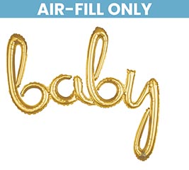 39&quot;PKG BABY GOLD SCRIPT PHRASE