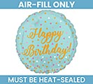 9&quot; FLAT HAPPY BIRTHDAY MINI BALLOON