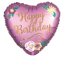 18&quot;PKG BIRTHDAY SATIN FLOWERS