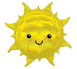 14&quot; INFLATED HOLOGRAPHIC SUN MINI SHAPE