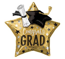 28&quot;PKG CONGRATS GRAD MULTI BALLOON