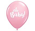 11&quot; PINK LATEX OH BABY BALLOONS
