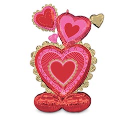 50&quot; PKG LUV SCALLOPED SWEETHEARTS VALENT