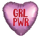 17&quot; GRL PWR SATIN LUXE INFUSED HEART