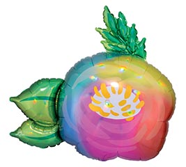 30&quot;PKG IRIDESCENT FLOWER SHAPE BALLOON