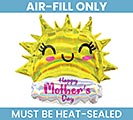 14&quot;FLAT HAPPY MOTHER&#39;S DAY SUN BALLOON