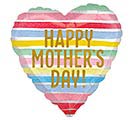 18&quot; HAPPY MOTHER&#39;S DAY STRIPE BALLOON