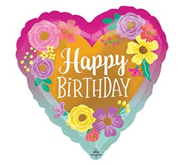 17&quot; PKG HAPPY BIRTHDAY BALLOON