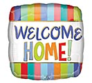 17&quot;PACKAGED WELCOME HOME STRIPES BALLOON