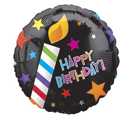 17&quot; BIRTHDAY CANDLES BIRTHDAY BALLOON