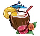 30&quot; PKG PINA COLADA SHAPE BALLOON