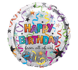 17&quot;HBD FROM ALL OF US