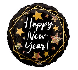 17&quot; NEW YEAR GOLD SPARKLE
