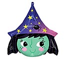 14&quot;INFLATED HALLOWEEN WITCH MINI SHAPE