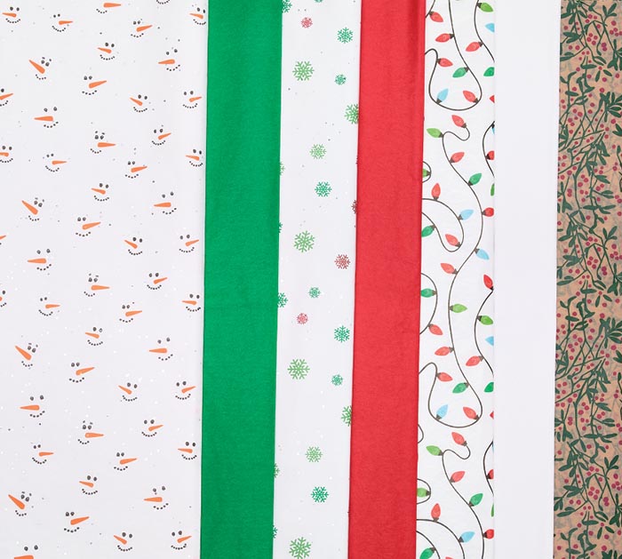 20x30 Christmas Tissue Paper Assortment (Pack of 200)