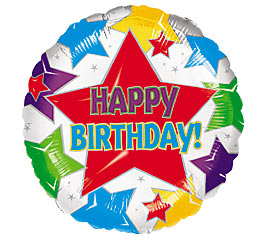 17&quot; HAPPY BIRTHDAY STARS