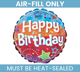 9&quot; FLAT HAPPY BIRTHDAY MINI BALLOON