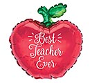 12&quot;INFLATED BEST TEACHER EVER APPLE MINI