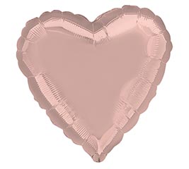 17&quot; METALLIC PEARL PASTEL PINK HEART