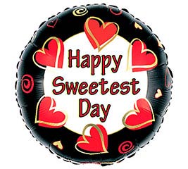 17&quot; HAPPY SWEETEST DAY BALLOON
