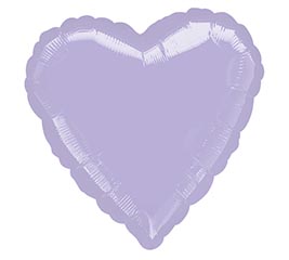 17&quot; METALLIC PEARL PASTEL LILAC HEART