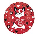 Related Product Image for 17&quot; LUV I DIG YOU FUR REAL PAWS AND KISS 