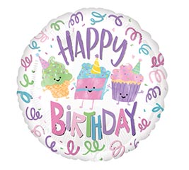 9" INFLATED HBD CHARACTERS CAKE  ICE