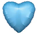 18&quot; METALLIC PEARL PASTEL BLUE HEART Image