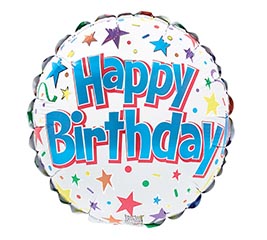9&quot;INFLATED HBD CONFETTI