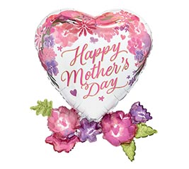 30"PKG MOTHER'S DAY FLORAL CHARM SHAPE