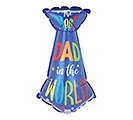 12&quot; INFLATED BEST DAD TIE MINI BALLOON