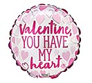 4&quot;INFLATED YOU HAVE MY HEART VALENTINE