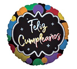 36&quot;PKG FELIZ CUMPLEANOS JUMBO BALLOON