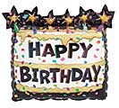 25&quot;PKG HBD BIRTHDAY CAKE SHAPE